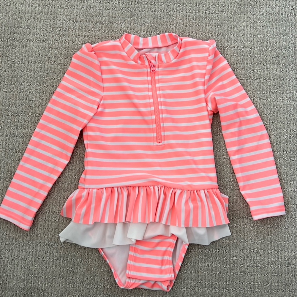 Toddler girl long sleeve swimwear